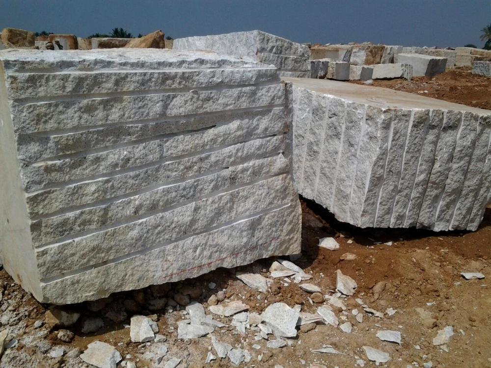 Kashmir White Granite Blocks Image